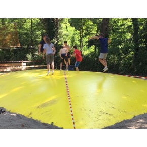 Toile de trampoline pour enfant de forme rectangulaire
