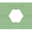 Kit complet d'une Tente Stretch Nomade Hexagonale de 42m2