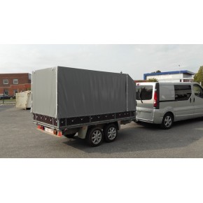 Bâche remorque haute toit plat -