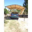 Protection solaire sur carport tubulaire 