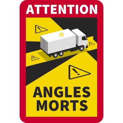 Signalétique Angles morts pour semie remorque 