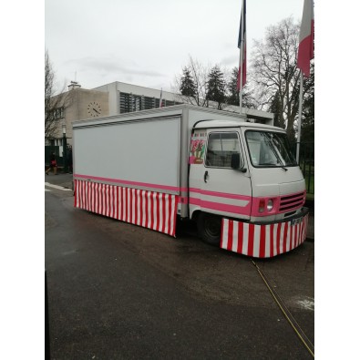 Habillage de food truck, jupes bas de caisse 