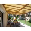 Tension parfaite pour cette bâche de pergola 