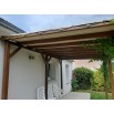 Toile de pergola installée façon "trampoline" 