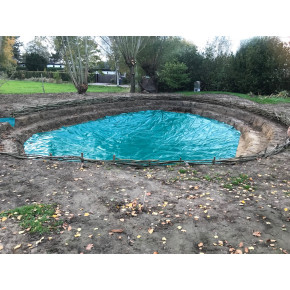 Bâche D'étang Bâche de Bassin, Bâche de Bassin HDPE 2x3m 6x8m, Sans Danger  pour la Vie de Vos Poissons et de Vos Plantes Membrane Re - Cdiscount Jardin