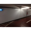 Tension parfaite pour ces bâches d'occultation en parking souterrain