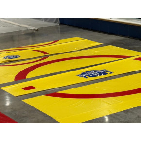 Marquage thermosoudé pour tapis de sol pour club de Lutte 