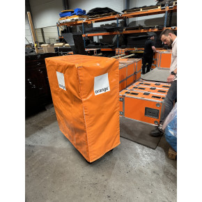 Housse de protection pour flight case avec marquage 