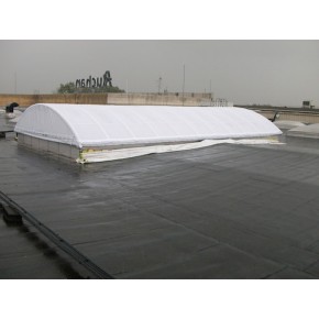 Couverture de skydome en grille micro perforée pour forme bombée 