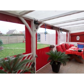 Façade avec fenêtres, en 2 parties 