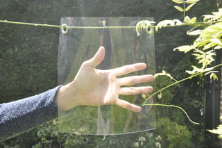 échantillon de bâche transparente