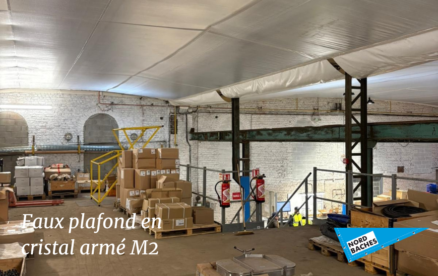 Faux plafond en cristal arm&eacute; M2 